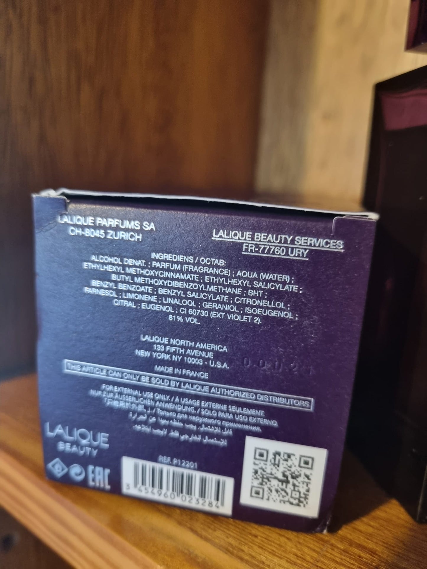 Perfume Amethyst Lalique 100ml. Full Bottle