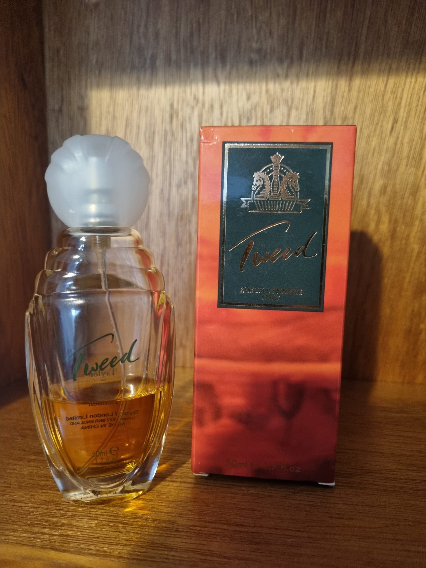 Vintage Tweed Eau De Toilette 50ml 30% Full. Boxed