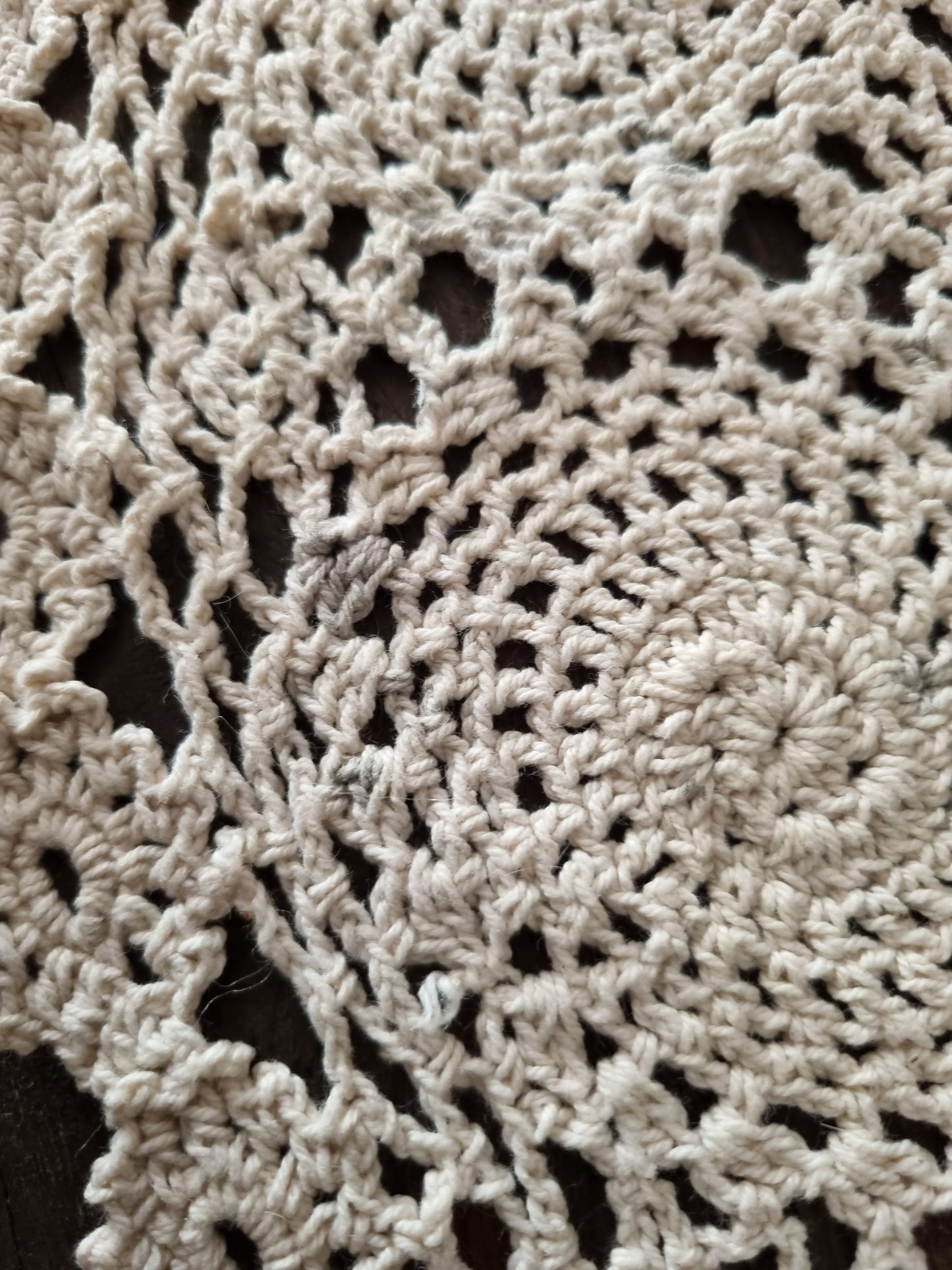 Vintage Beige Oval Large Doily for Timeless Home Décor