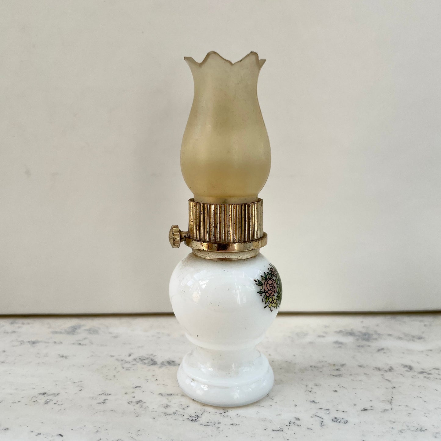 Vintage Avon 70s Hurricane Oil Lamp Unforgettable Perfume Bottle. Empty. 10ml.