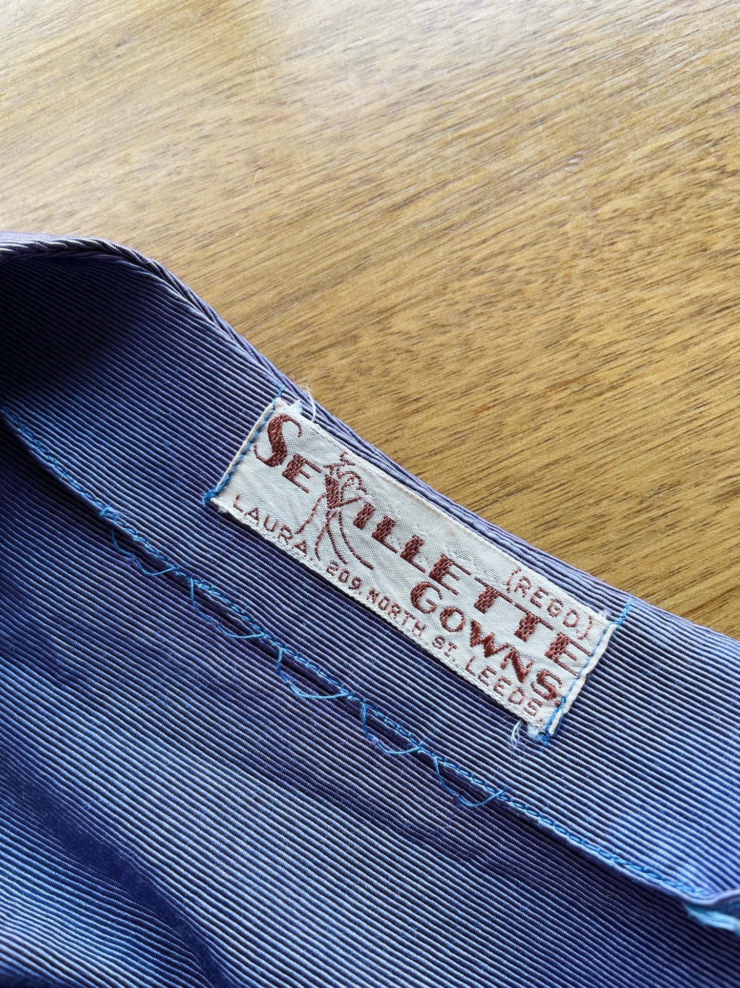 Vintage Sevillette Gown Laura Leeds Purple Beaded Dress