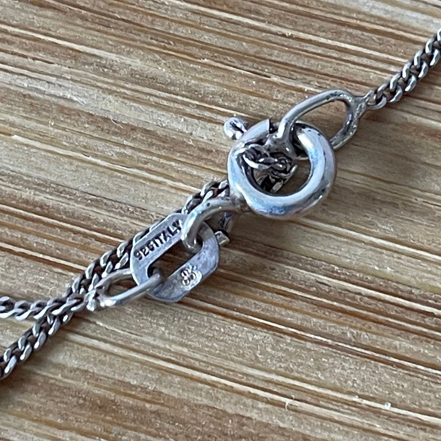 Necklace Vintage Round Drop Sterling Silver 925 Pendant with Zirconia