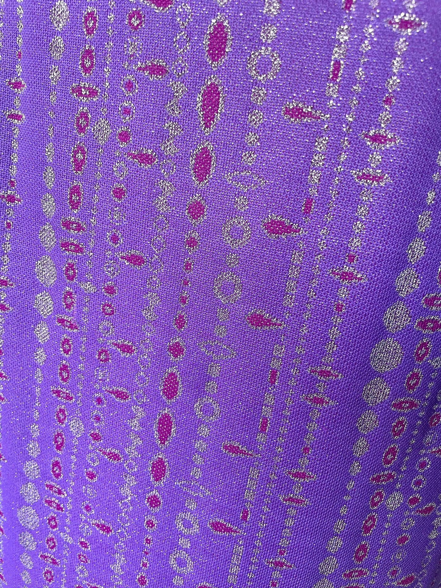 Vintage Handmade Purple, Pink and Silver Sparkly Dress