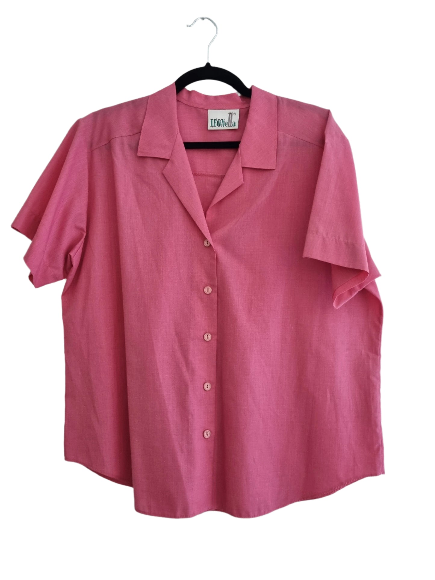 Vintage Leonella Pink Blouse UK1820 for Effortless Elegance
