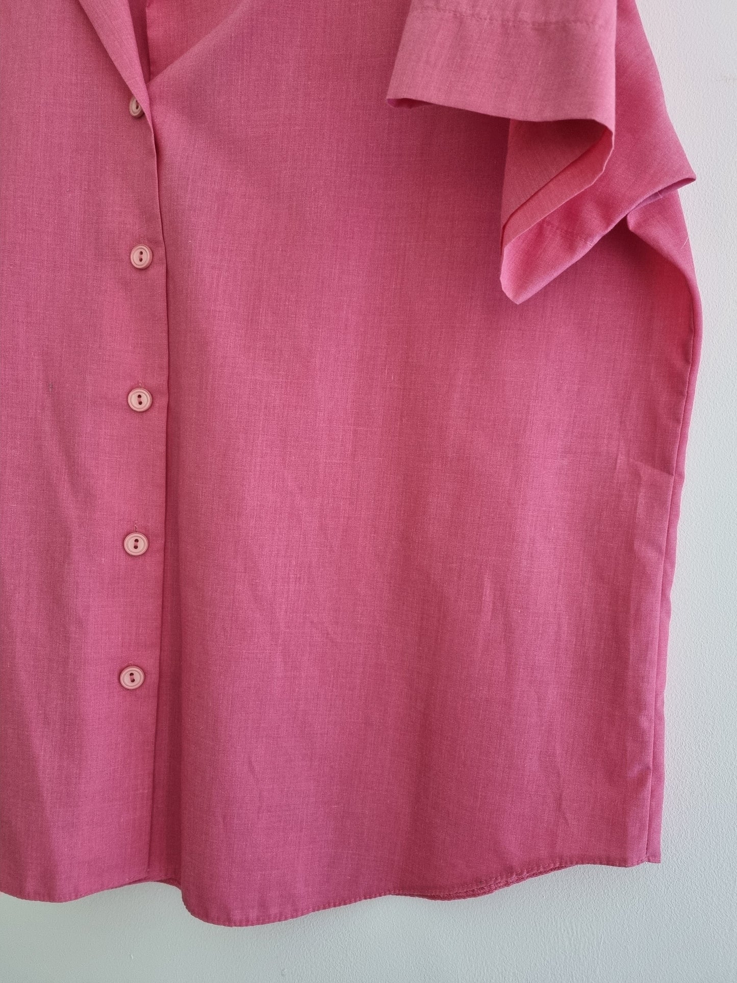 Vintage Leonella Pink Blouse UK1820 for Effortless Elegance