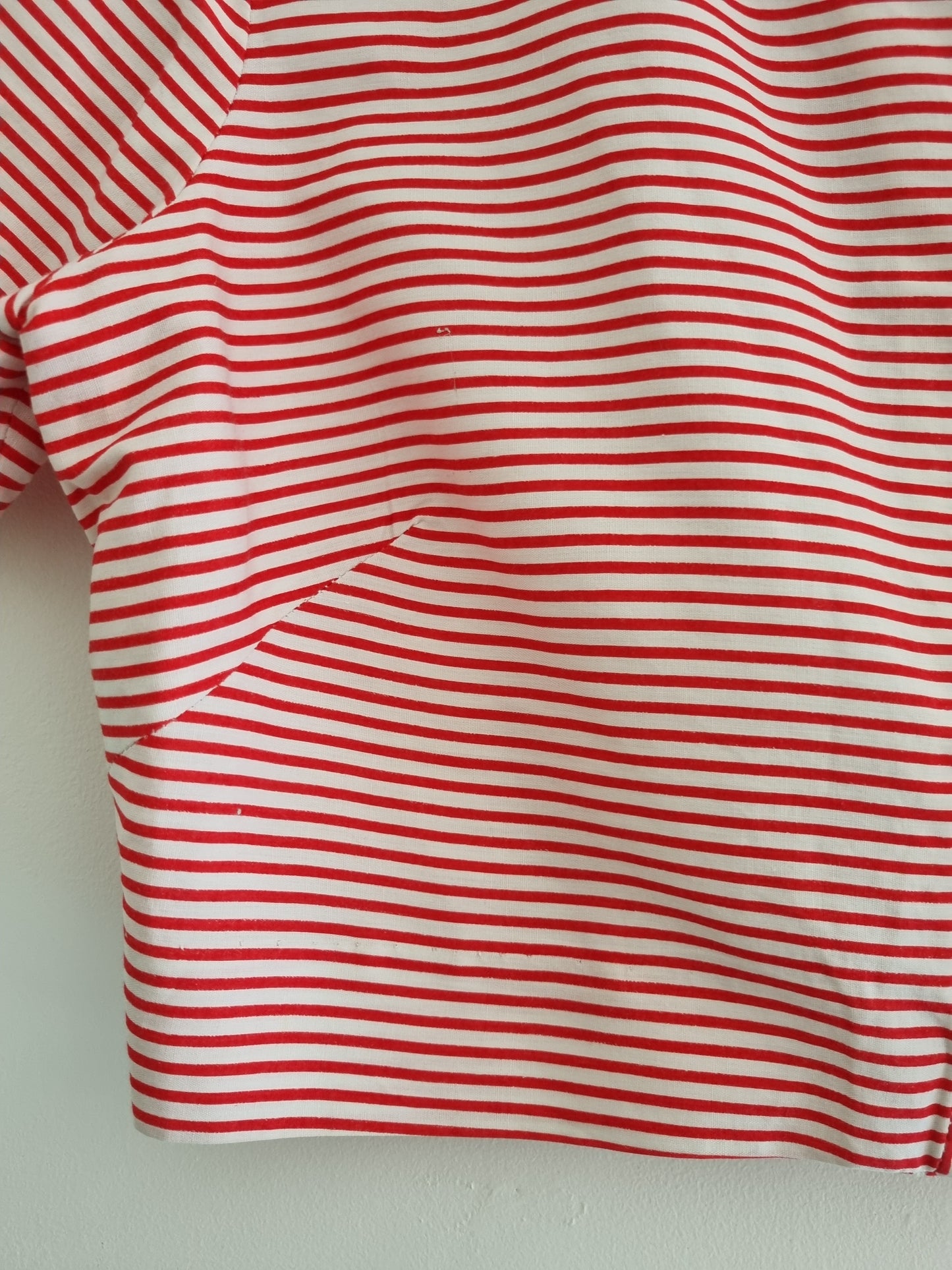 Henley Jr Frocks Crop Candy Stripe Vintage Top for Girls