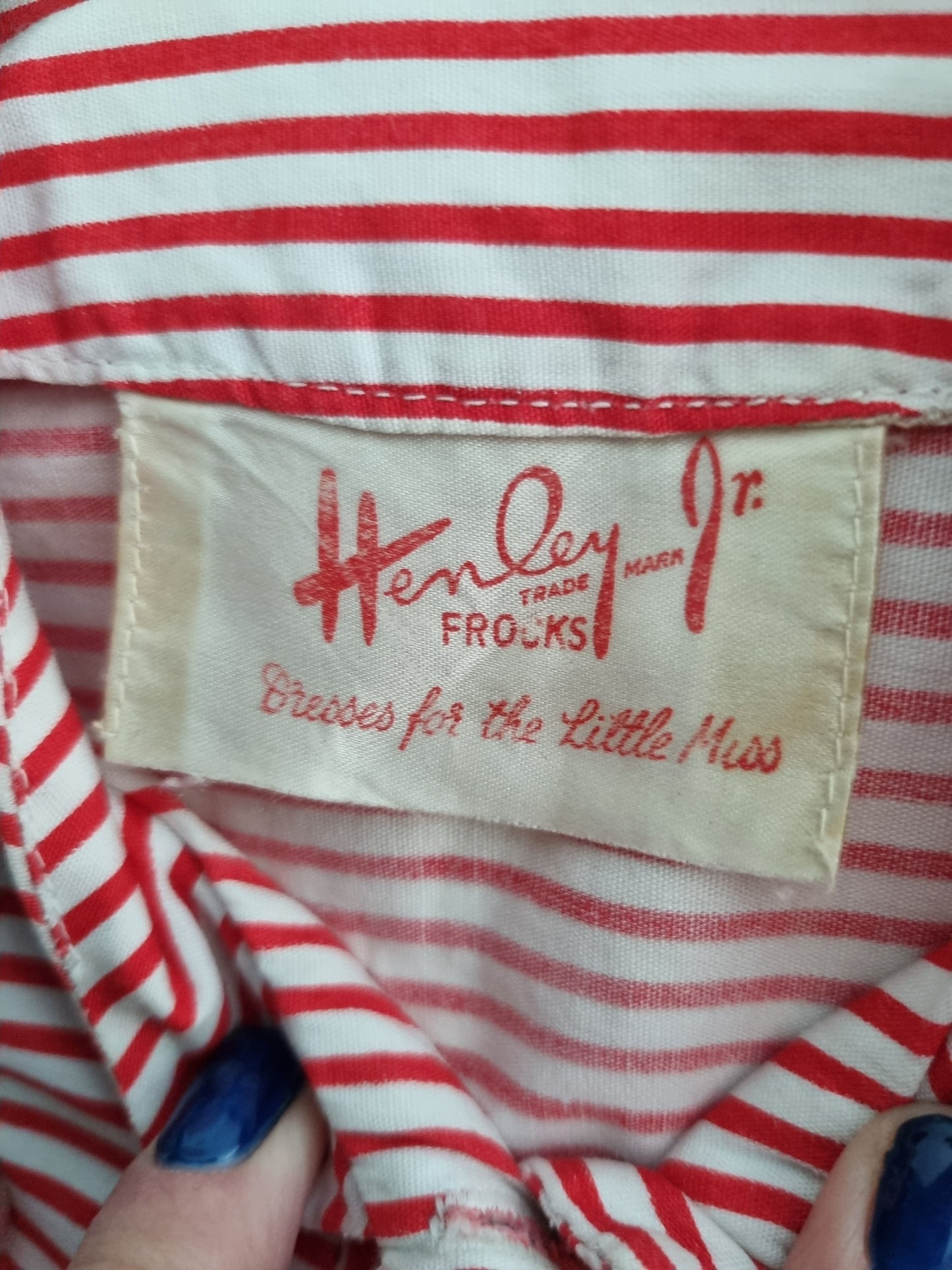 Henley Jr Frocks Crop Candy Stripe Vintage Top for Girls