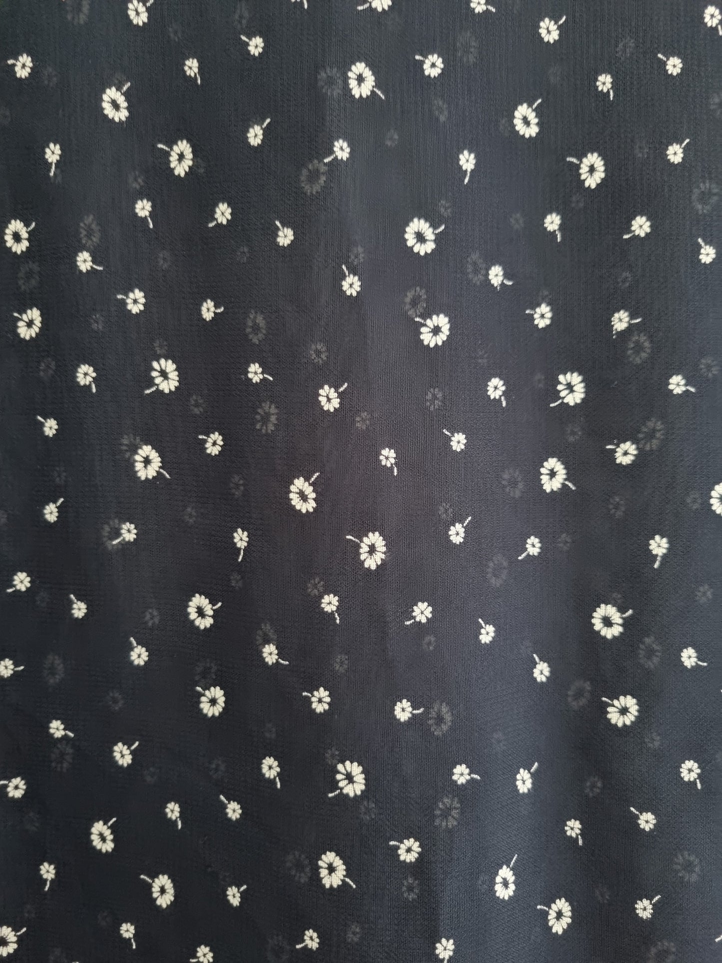 Sheer Navy Ditsy Blouse (UK18)