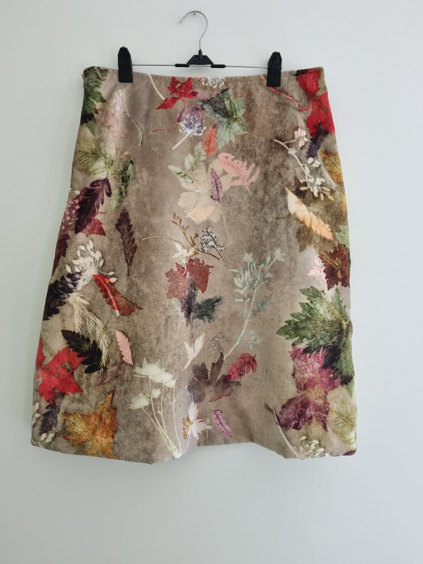 Leaf Print Skirt Gillian Arnold UK12 Midi Style Fashion