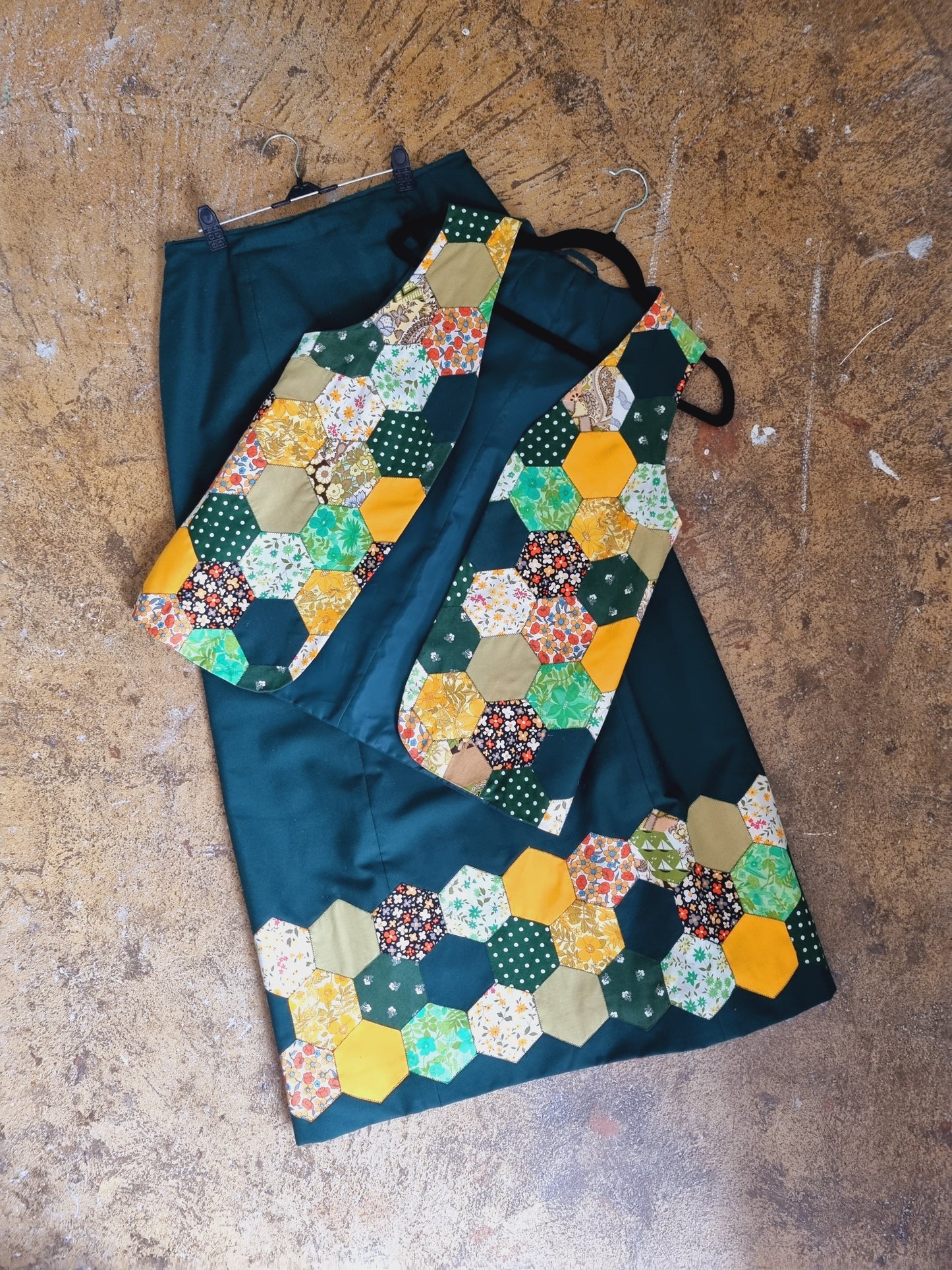 Vintage Rosemary Newsome Patchwork Two Piece Set (M) for Unique Style