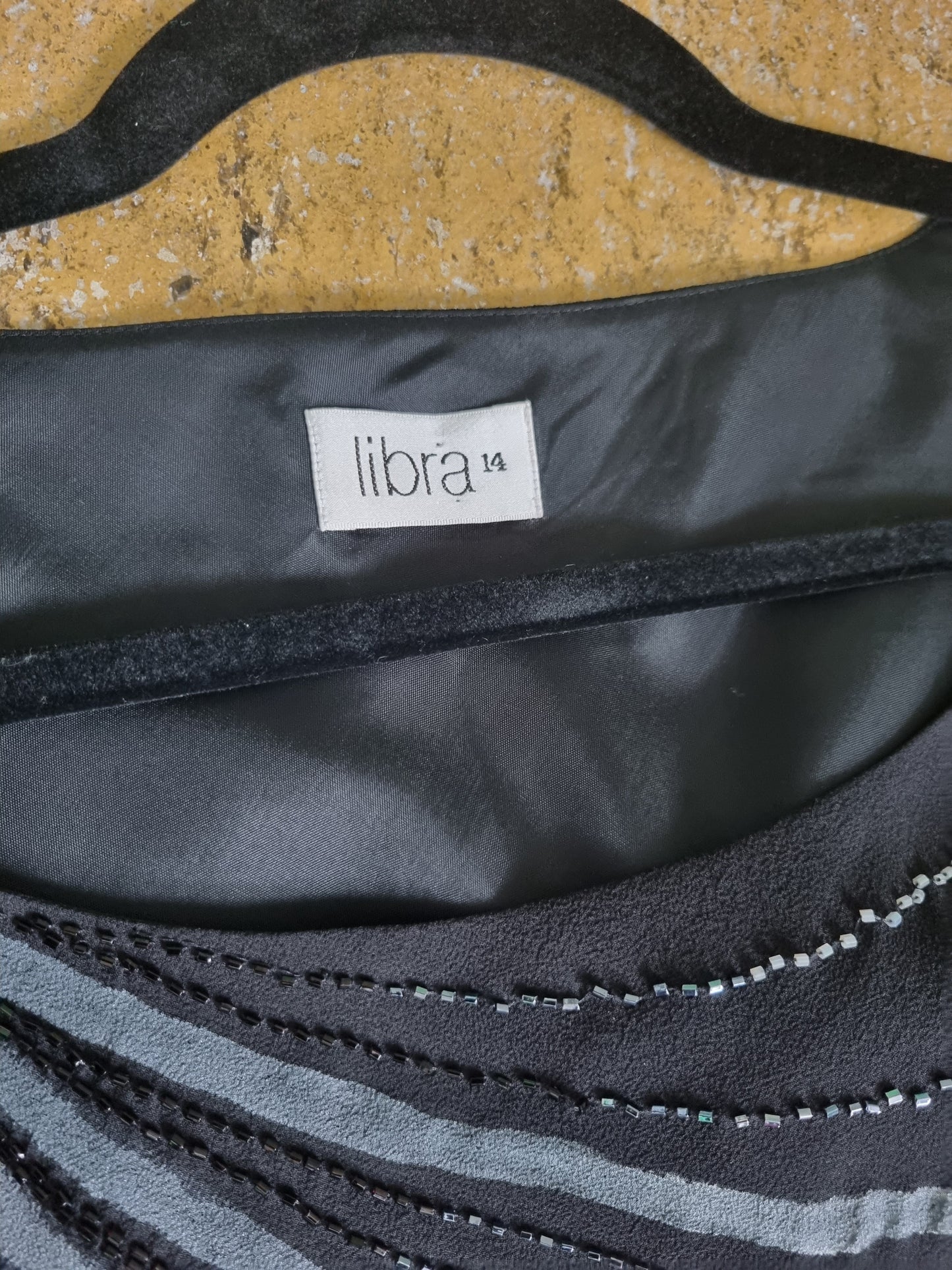Libra Black Embellished 90s Two Piece Set for Stylish Looks