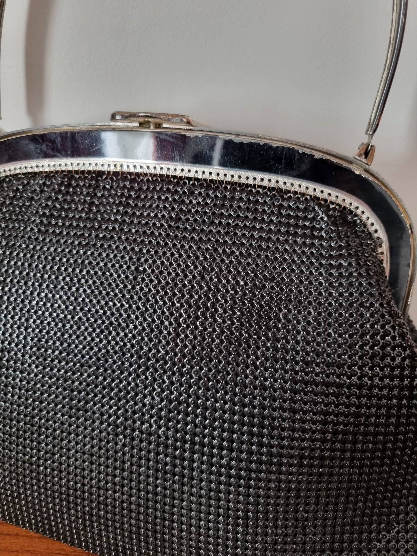 Oroton 60s Chainmail Top Handle Handbag Vintage Charm