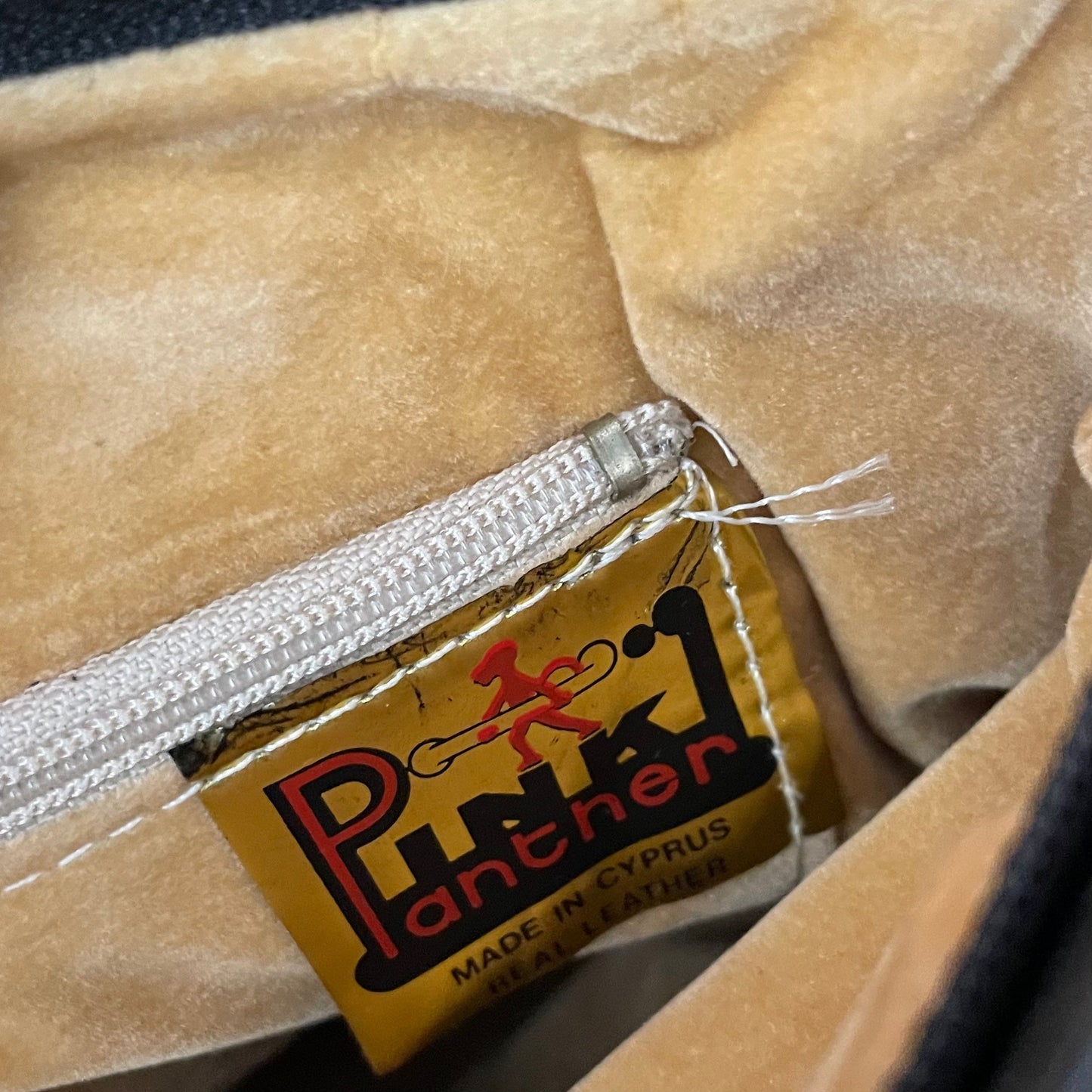 Pink Panther Leather Flower Motif Vintage Shoulder Bag