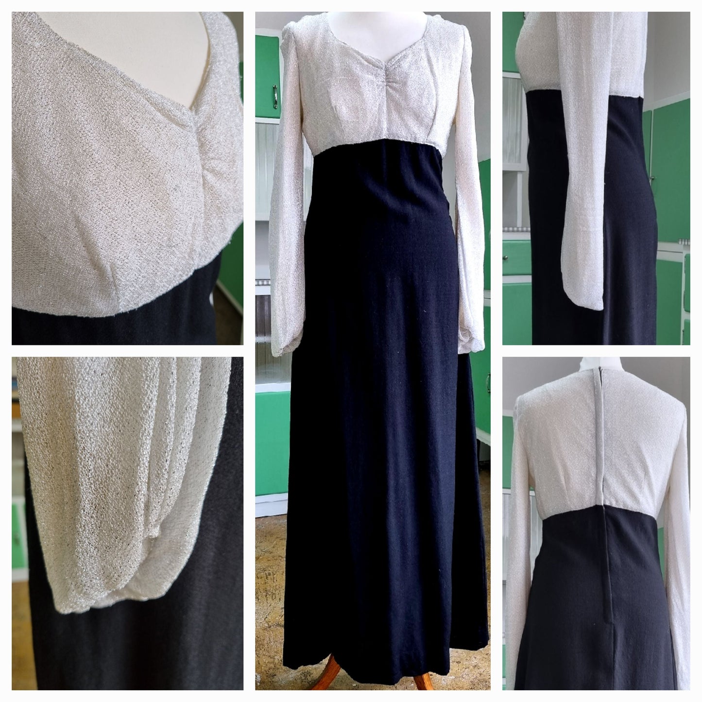 Handmade 1960s MidSize Vintage Dress UK 14