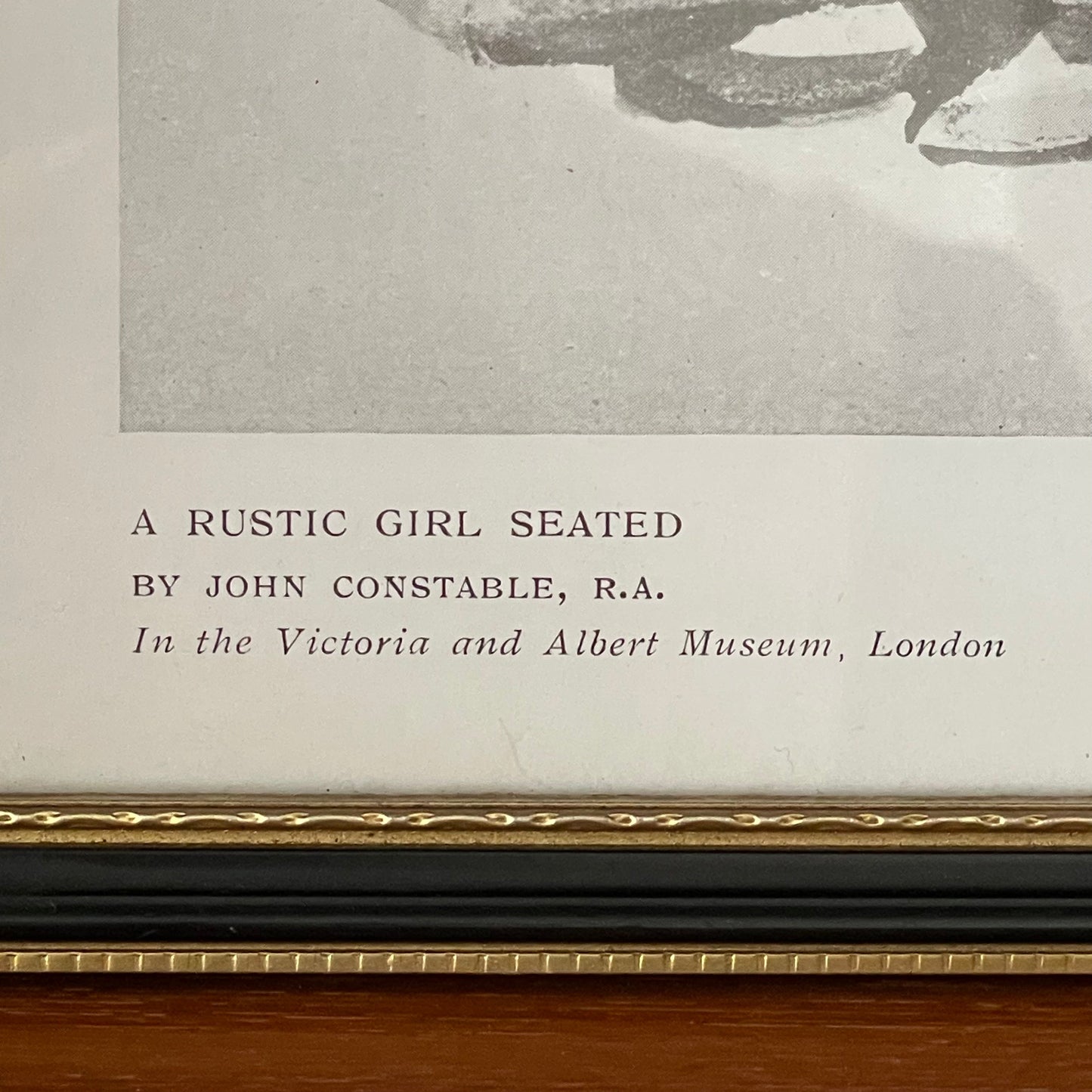 Three Vintage Framed Black and White Classical Fine Art Prints From The Connoisseur Magazine. Printed in England.