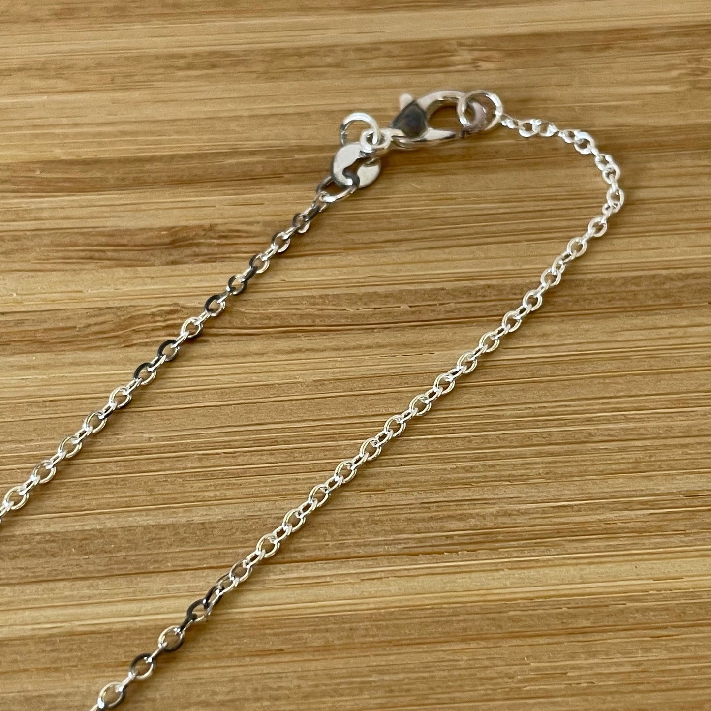 Necklace Vintage Asymmetric Cubic Zirconia Sterling Silver 925 Drop