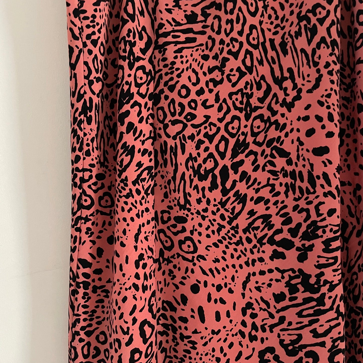 Vintage GorRay Pink Leopard Print Fit and Flare Skirt UK