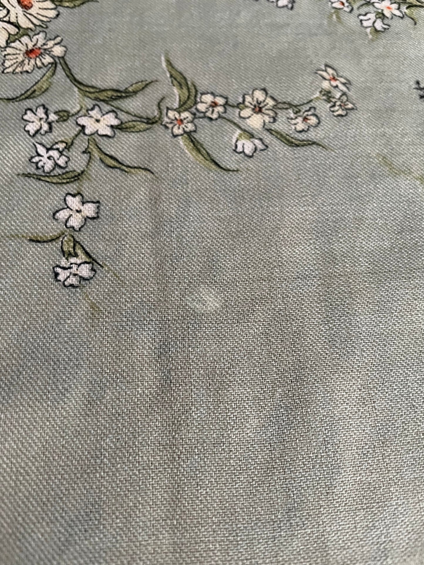 The Meadow Scarf Vintage Floral Design Handmade Accessory