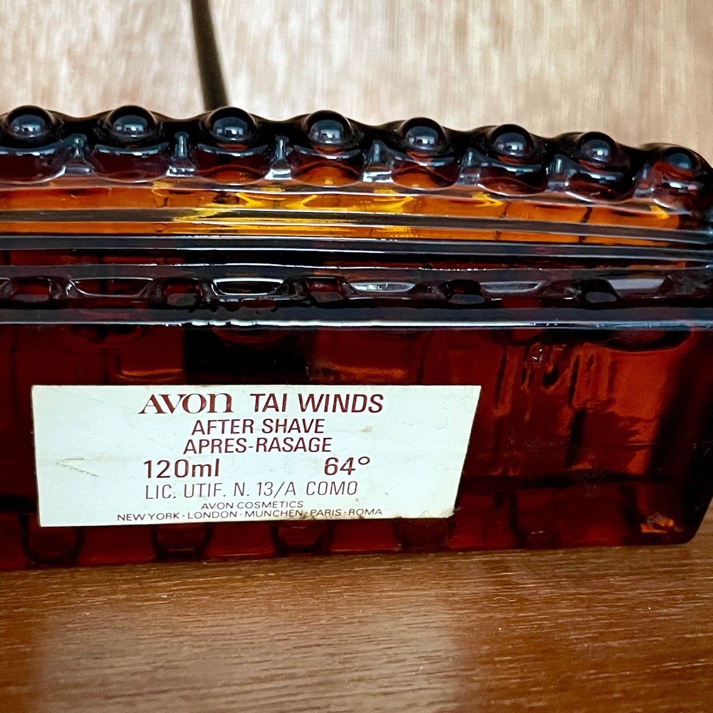 Vintage Avon Tai Winds Viking Long Boat Ship Men's Aftershave Bottle. Full and Sealed.