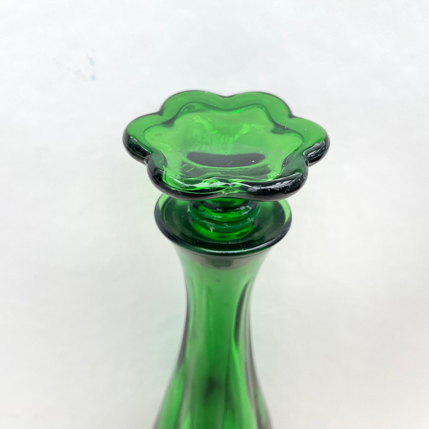 Vintage Avon Emerald Green Charisma Eau de Cologne Bottle. Empty