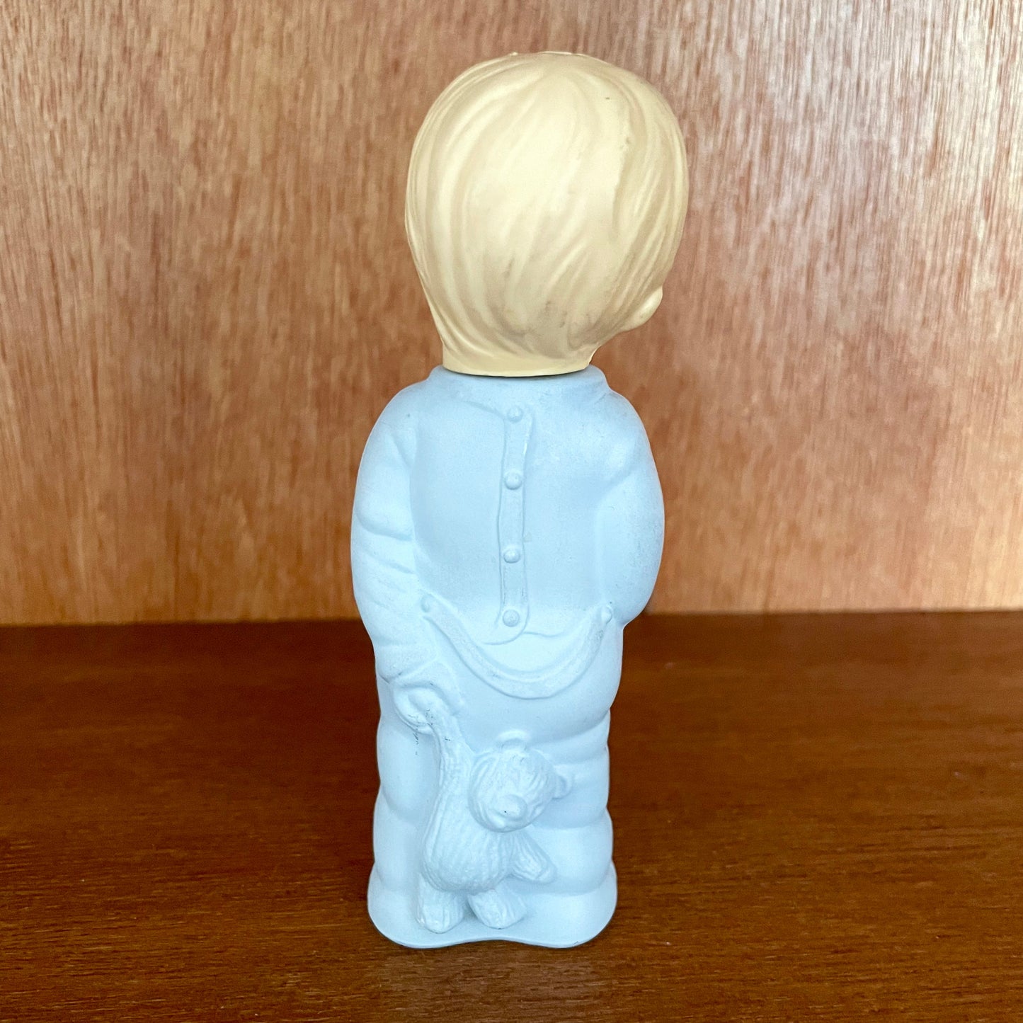Vintage Avon Sweet Dreams Little Boy Blue Figure in Pyjamas with Teddy 197980.