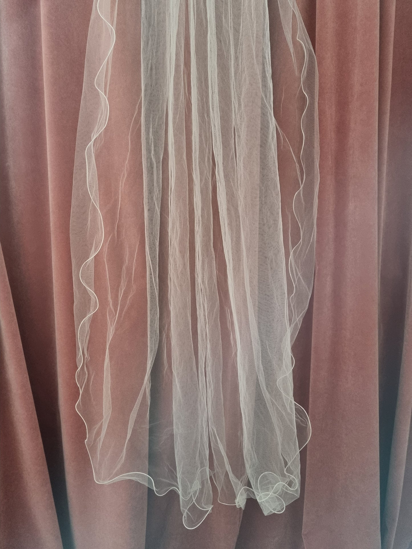 Three Tier Vintage Veil with Red Floral Headband Accessory
