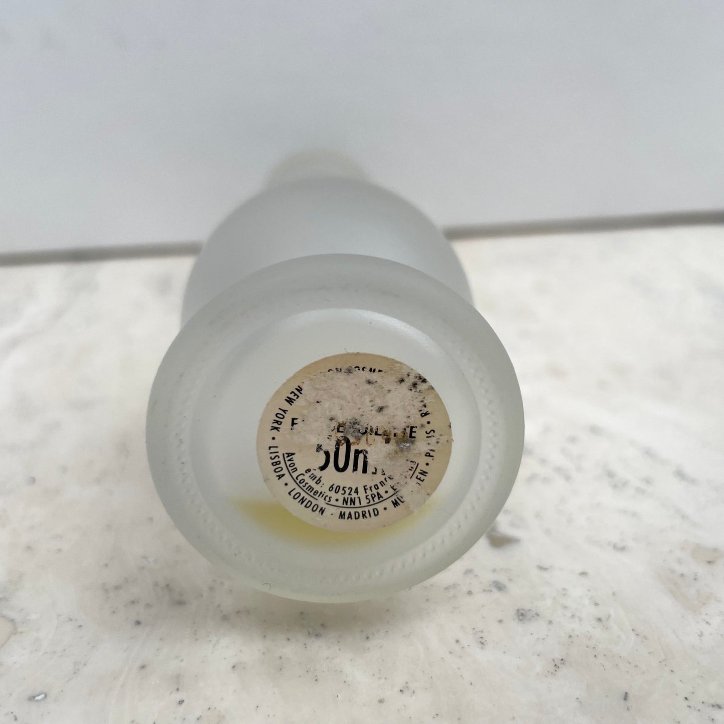 Vintage Avon Frosted Flower Eau De Toilette Perfume Bottle. 50ml