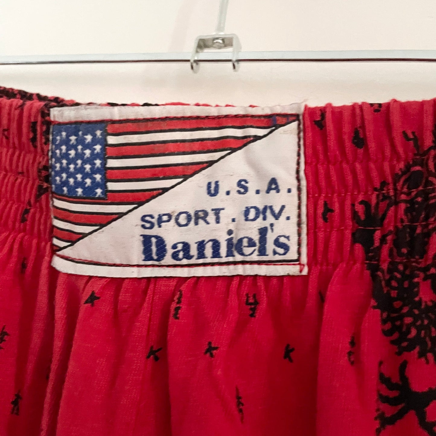 Vintage USA Sport Red Dragon Print Elasticated Trousers