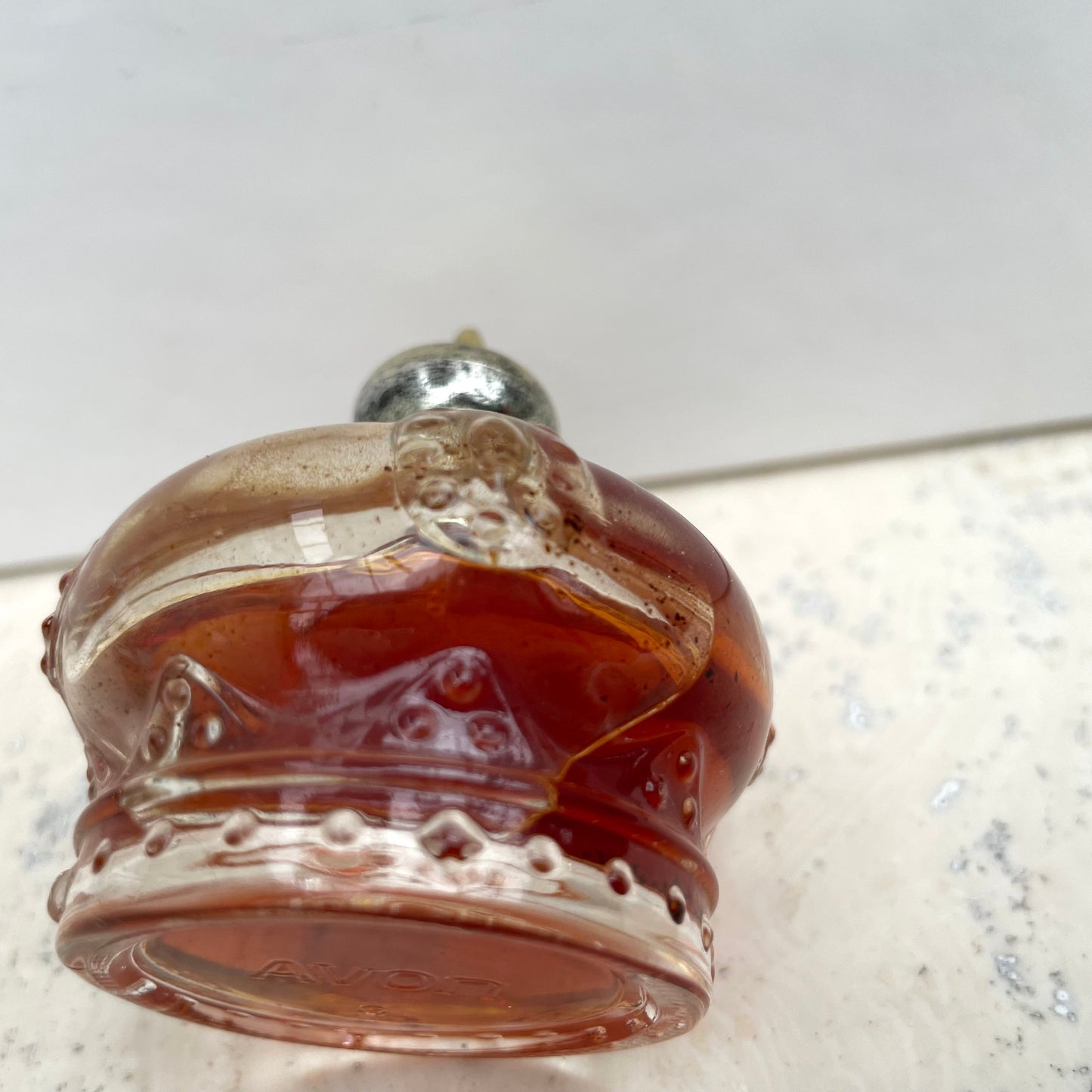 Vintage Avon Crown Royale Eau De Cologne Perfume Bottle 80% Full