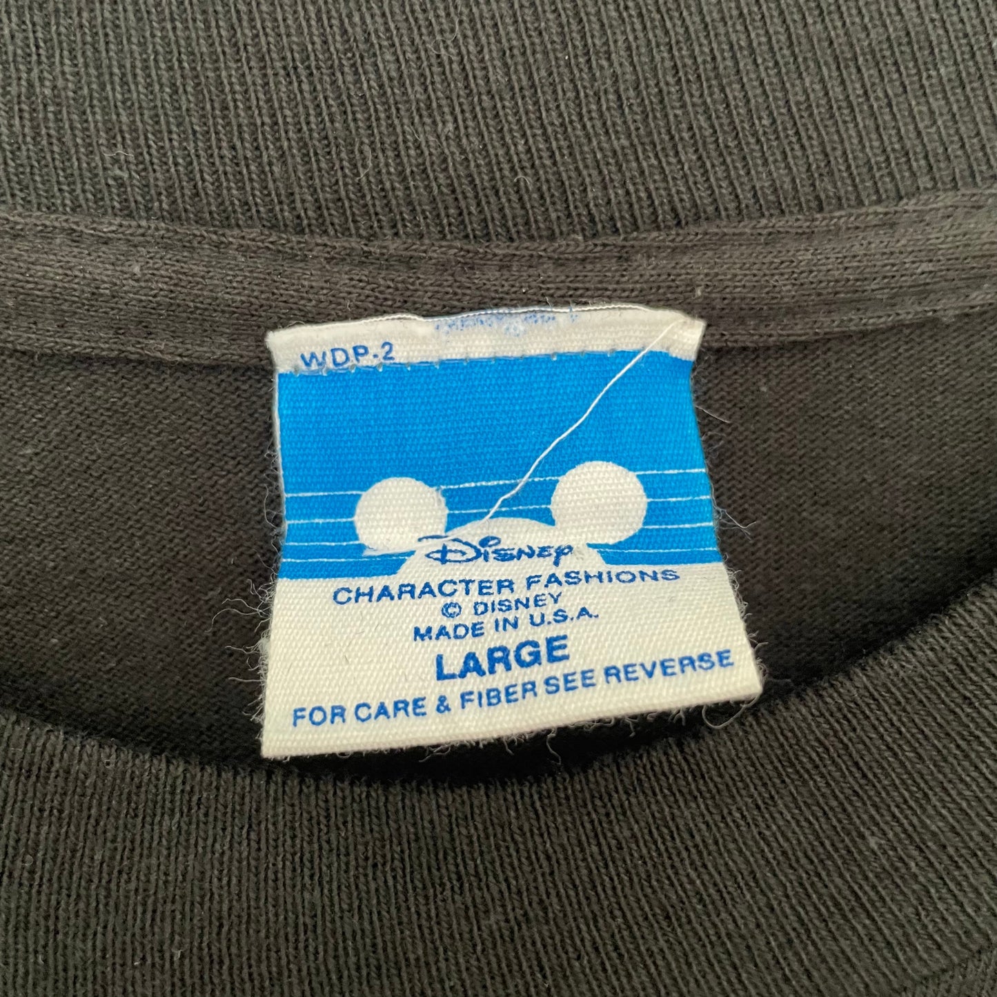 Large Vintage Black Disneyland TShirt Made in the USA Unisex
