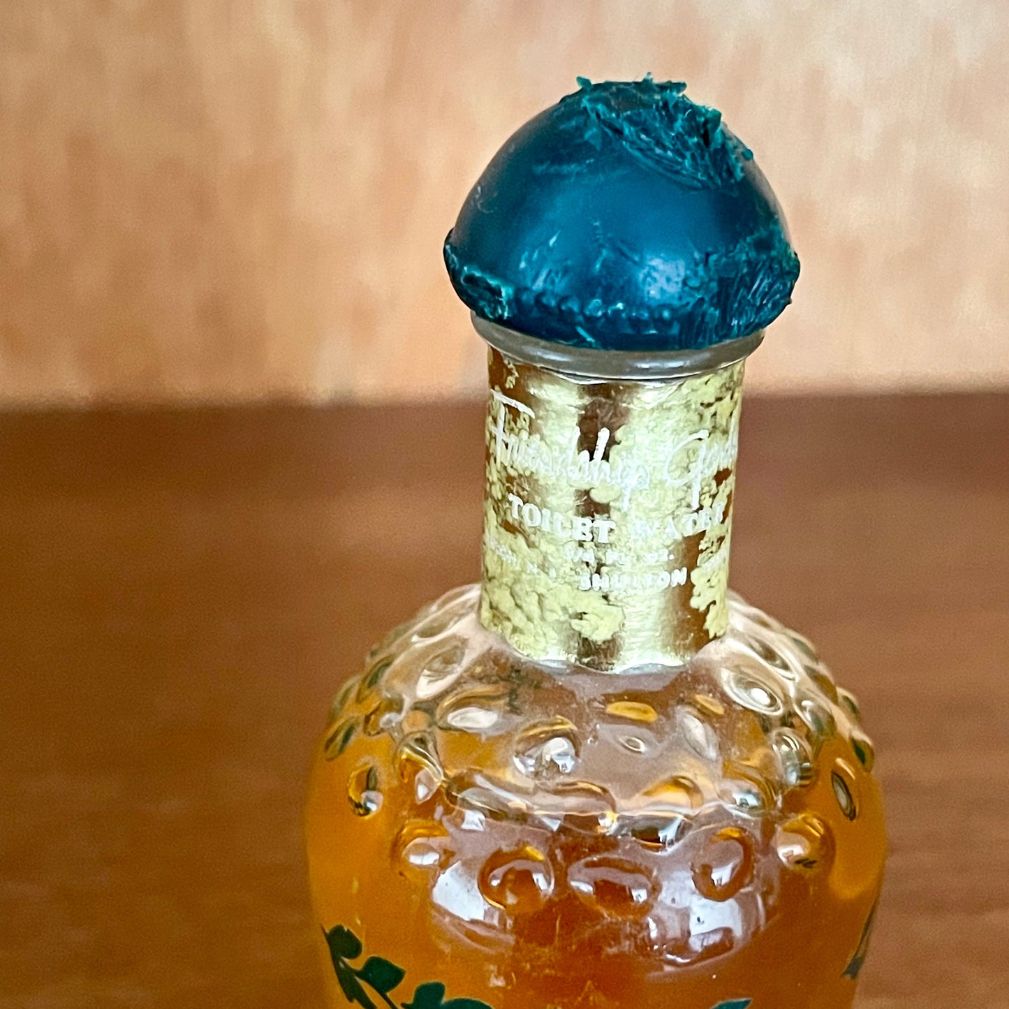 Vintage Sealed 1950s Friendship Garden Toilet Water Perfume by Schulton USA. Bouquets for You. Green Corked Wax Top.