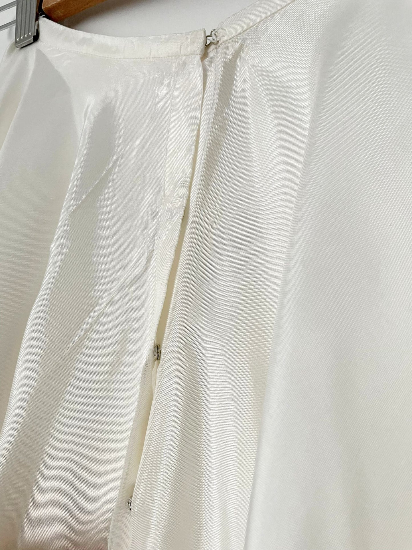 Vintage Handmade Cream Wedding Circle Skirt Underskirt for Elegance