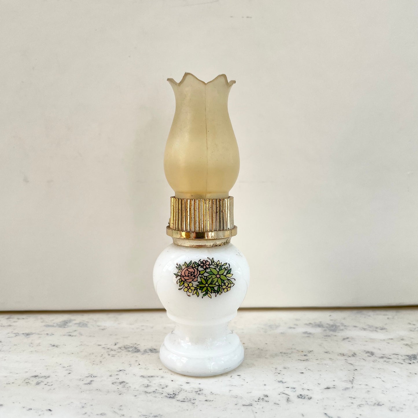 Vintage Avon 70s Hurricane Oil Lamp Unforgettable Perfume Bottle. Empty. 10ml.