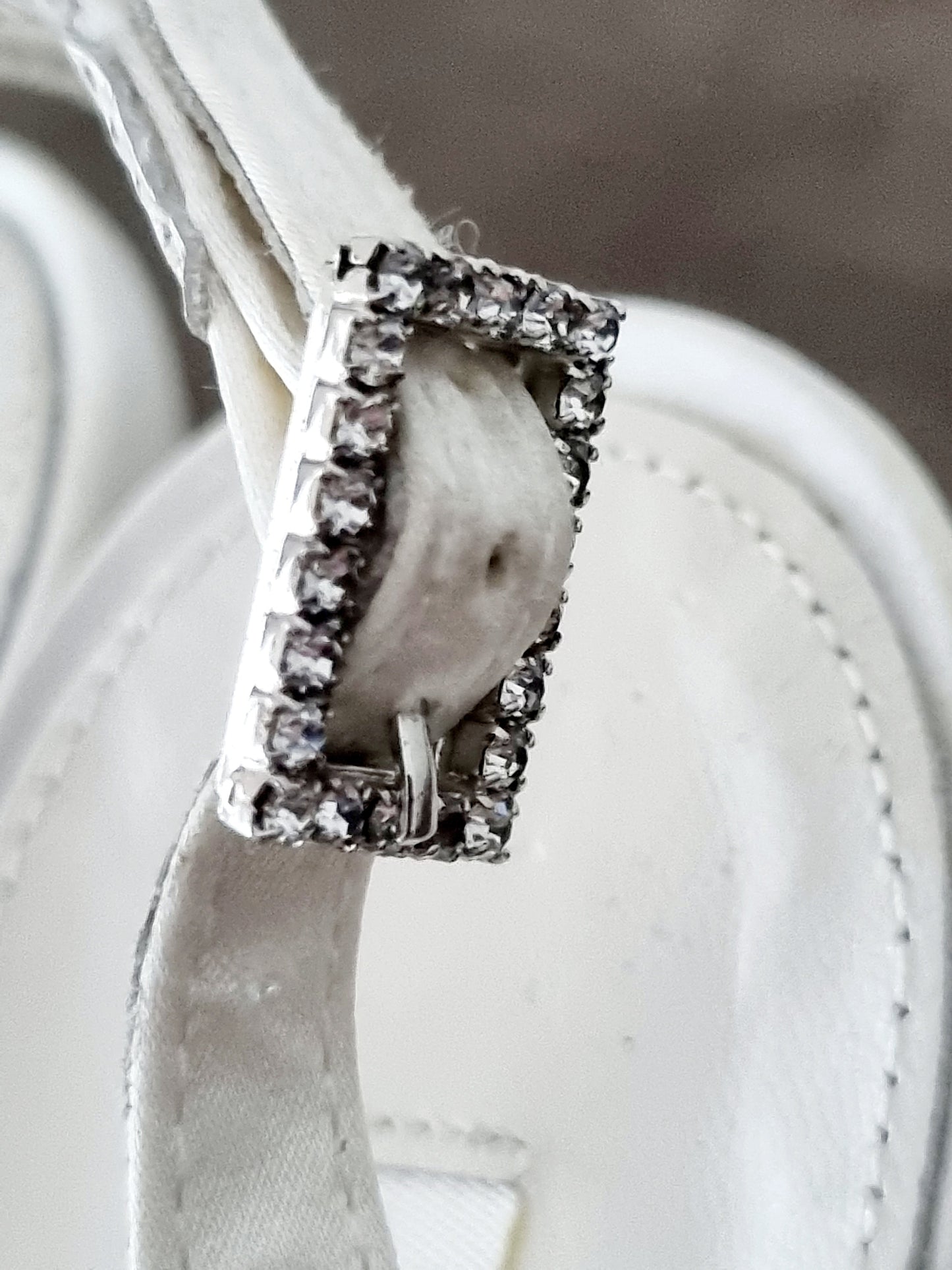 Benjamin Adams White Feather Leather Soled Bridal Shoes (UK 6, EU 39, US 8) Wedding Accessories