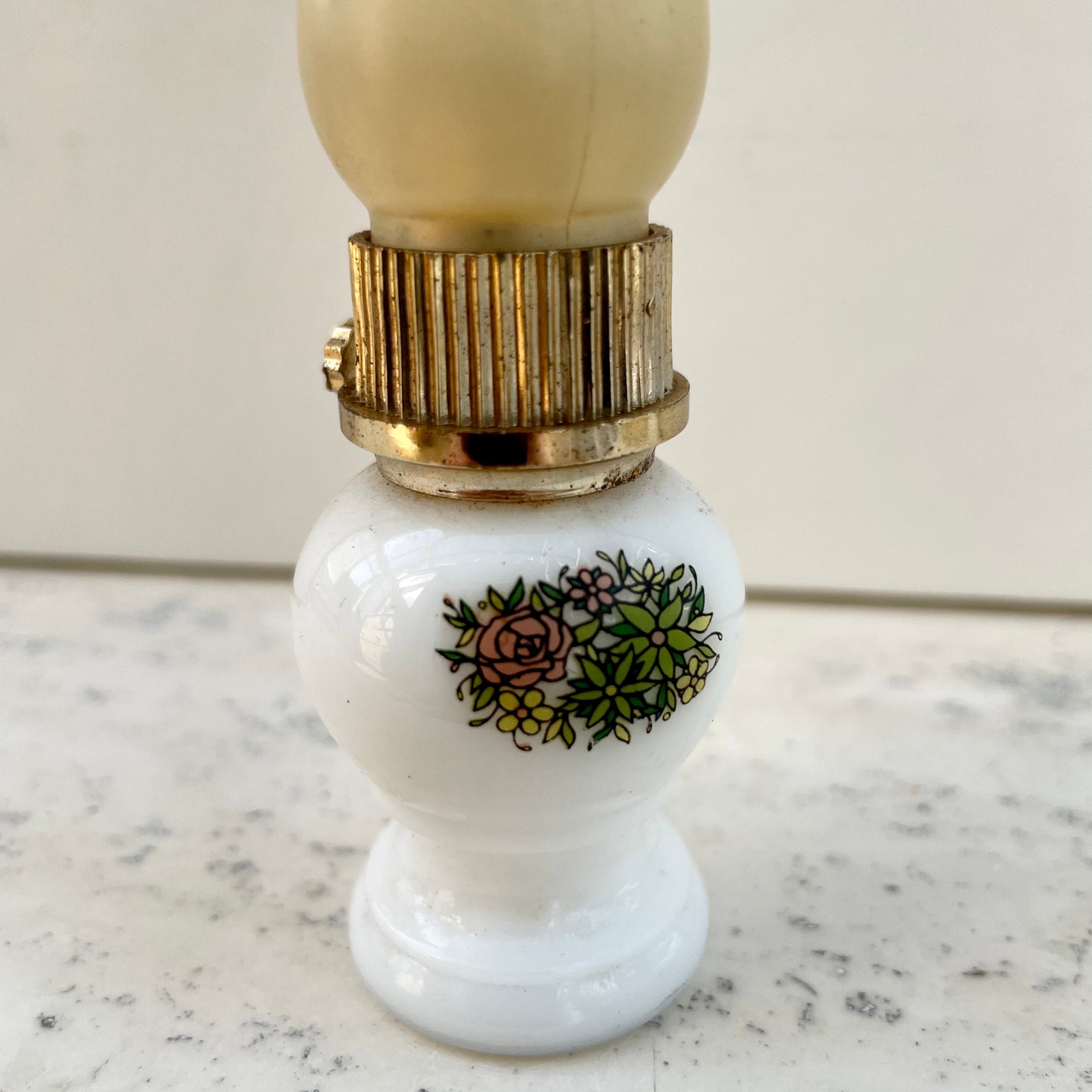 Vintage Avon 70s Hurricane Oil Lamp Unforgettable Perfume Bottle. Empty. 10ml.