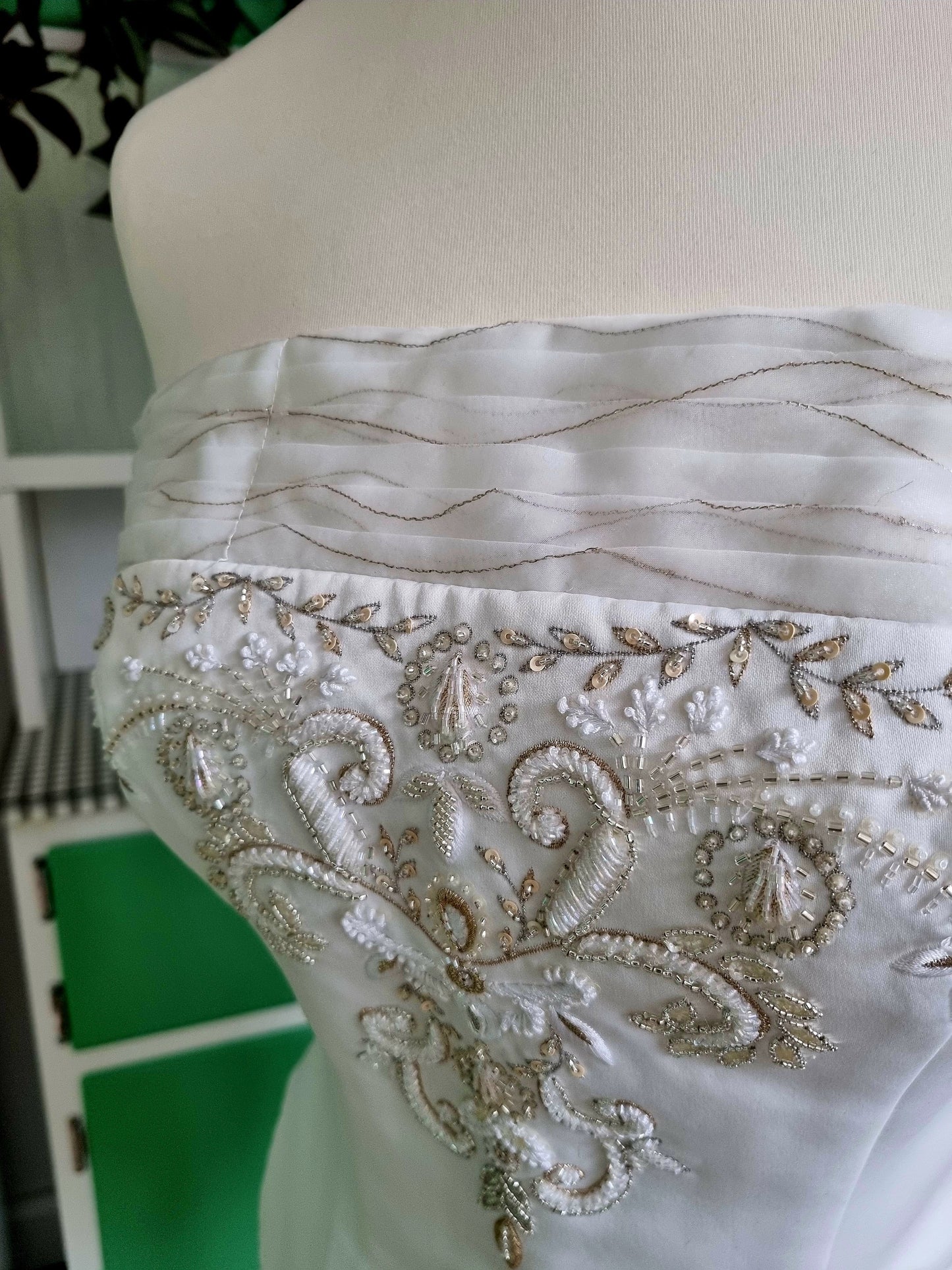 Vintage Bridal Corset and Scarf by Pronuptia de Paris