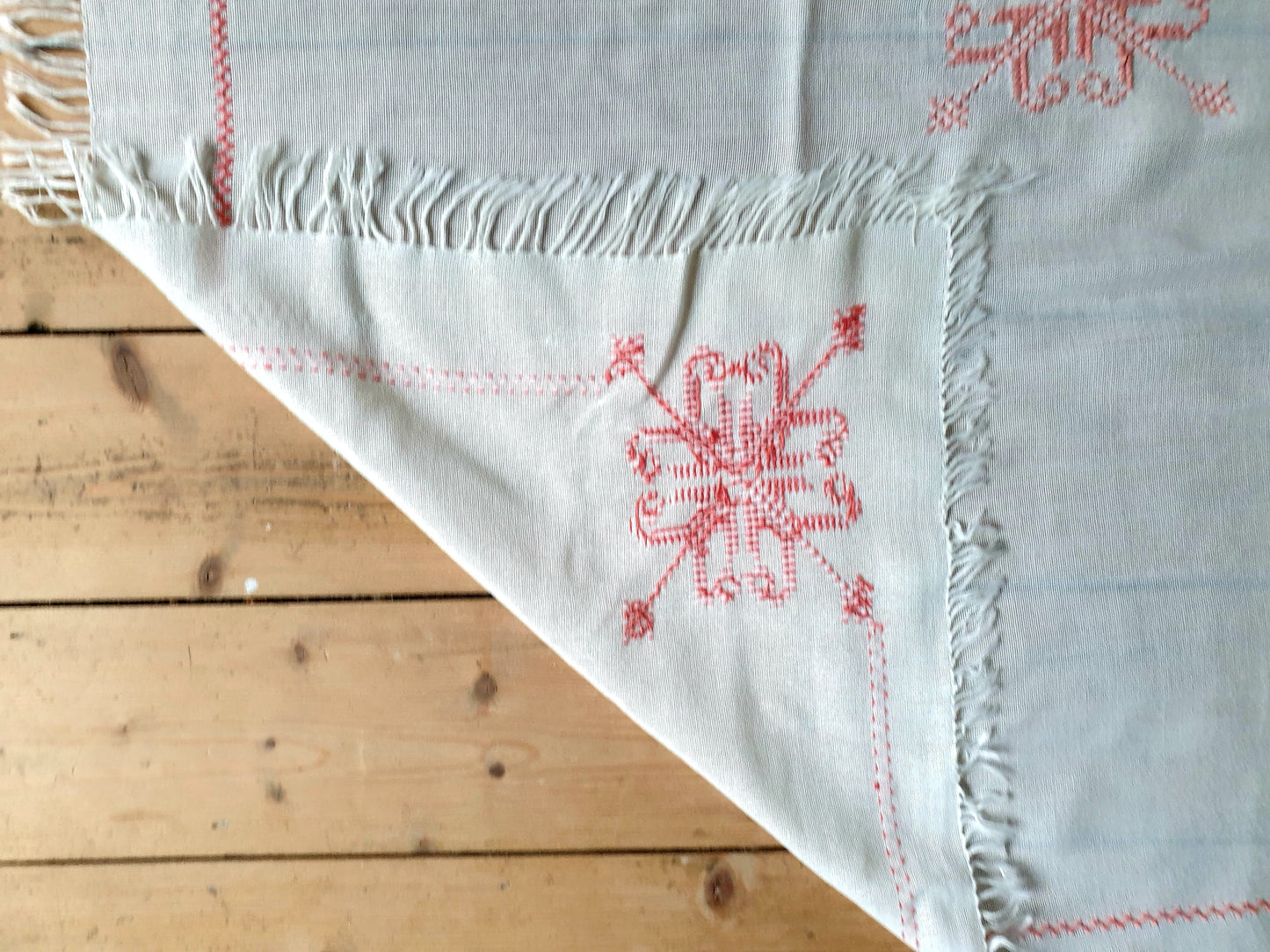 Embroidered Square Tablecloth for Elegant Home Décor