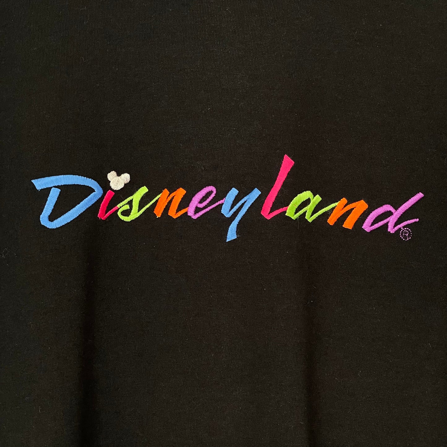 Large Vintage Black Disneyland TShirt Made in the USA Unisex