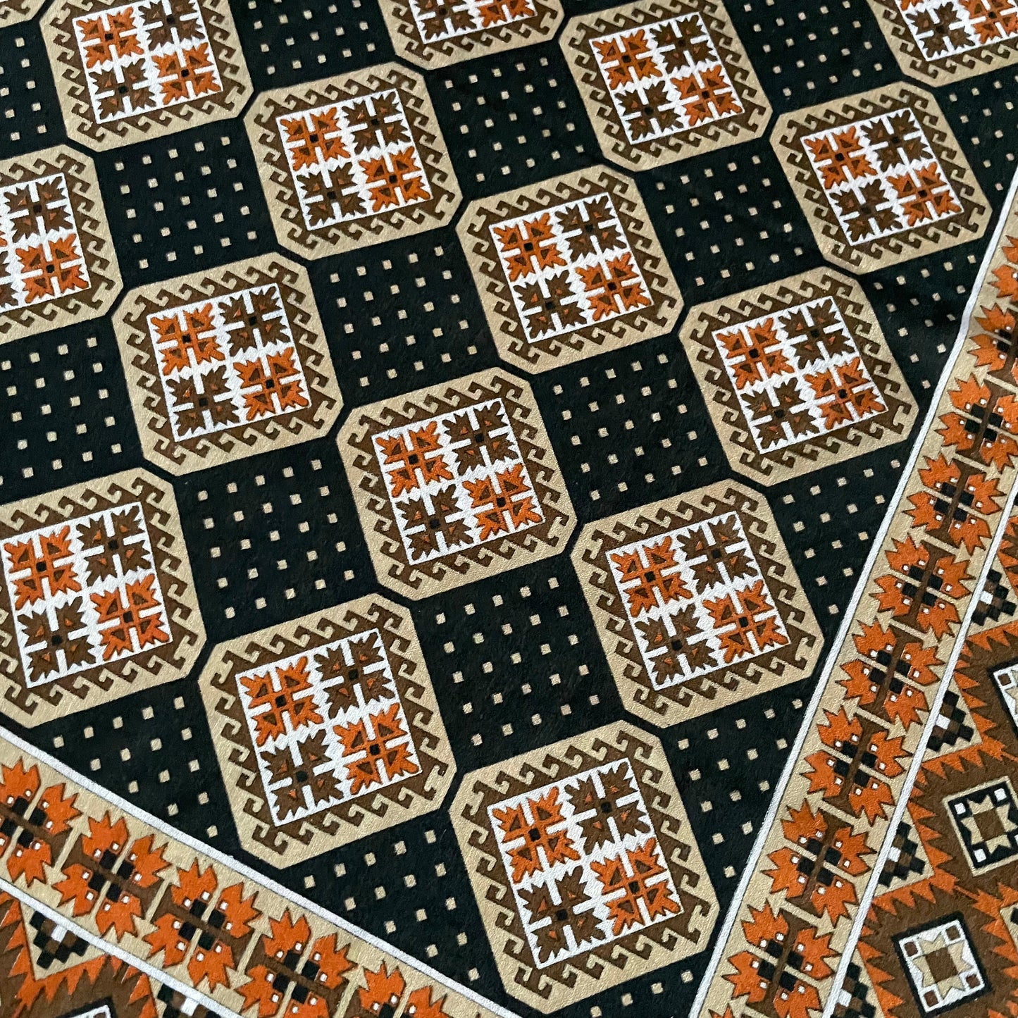 The Sheer Aztec One Vintage Scarf Handmade Unique Design