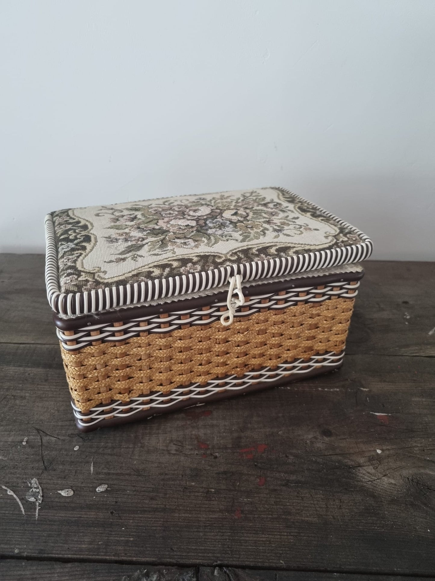 Sewing Box Vintage for Craft Supplies and Home Décor