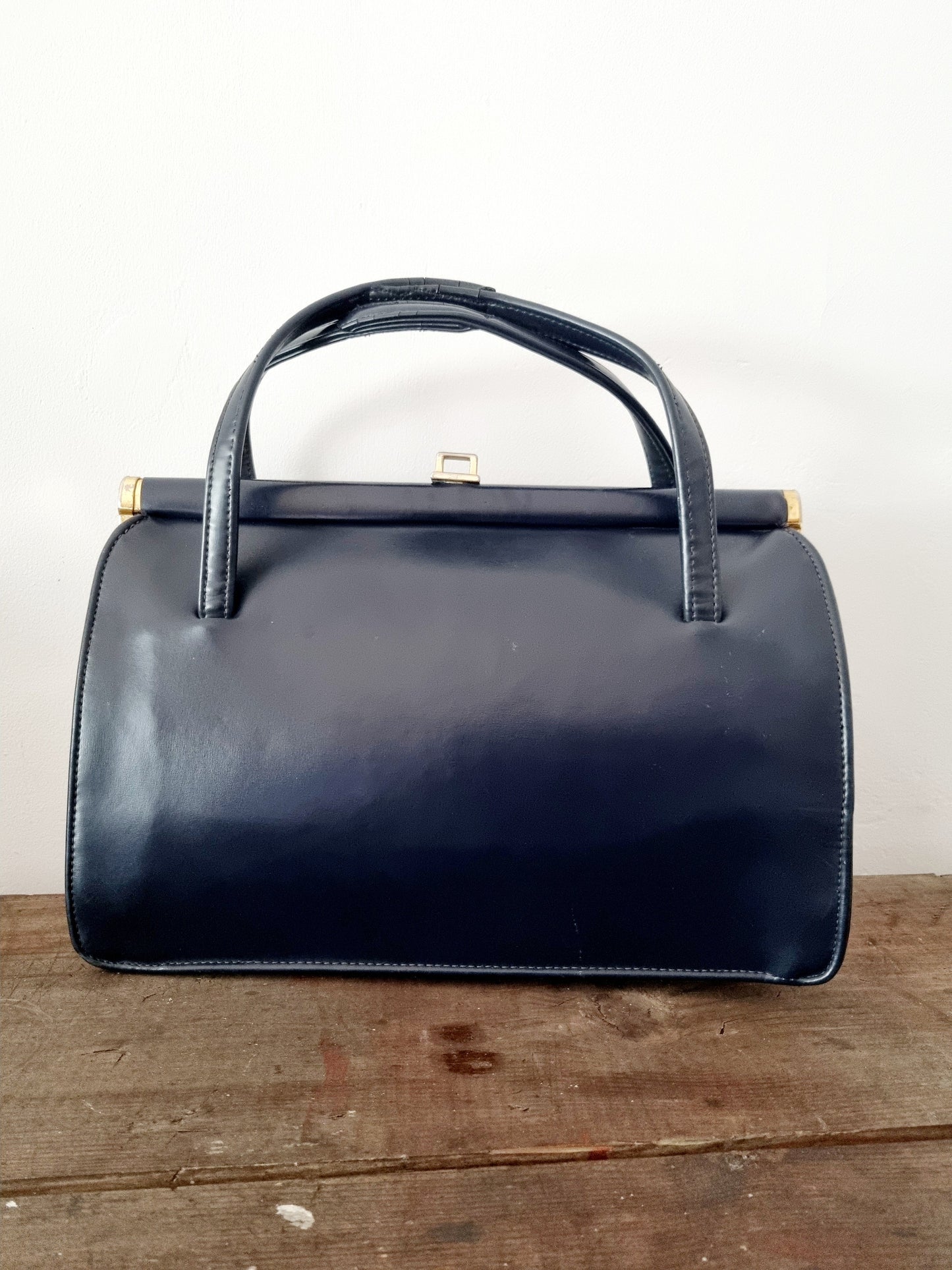 Blue MacLaren Navy Vegan Handbag.