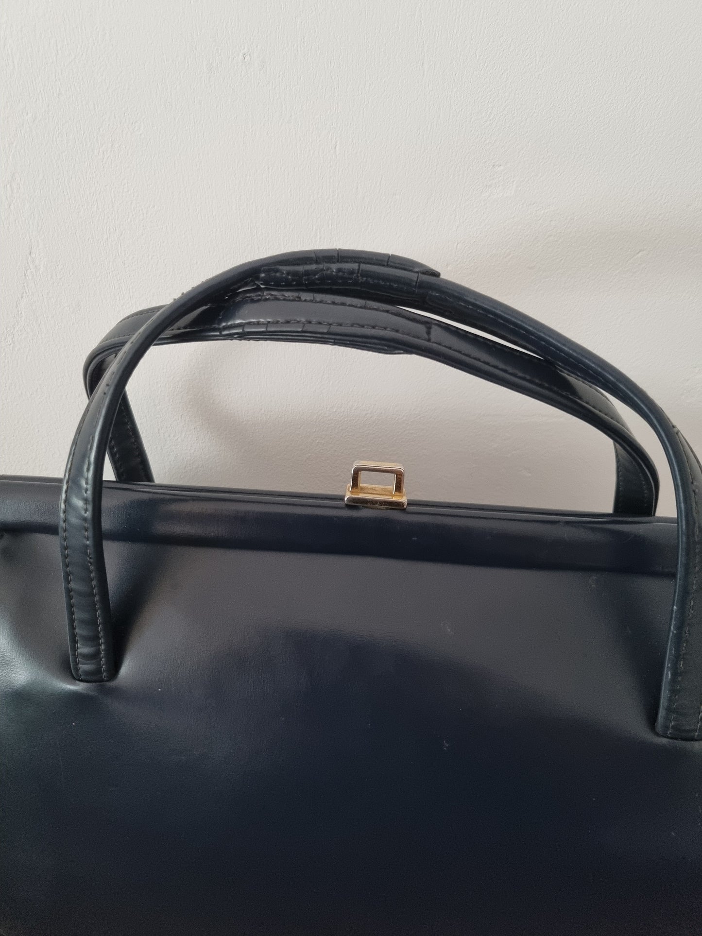 Blue MacLaren Navy Vegan Handbag.