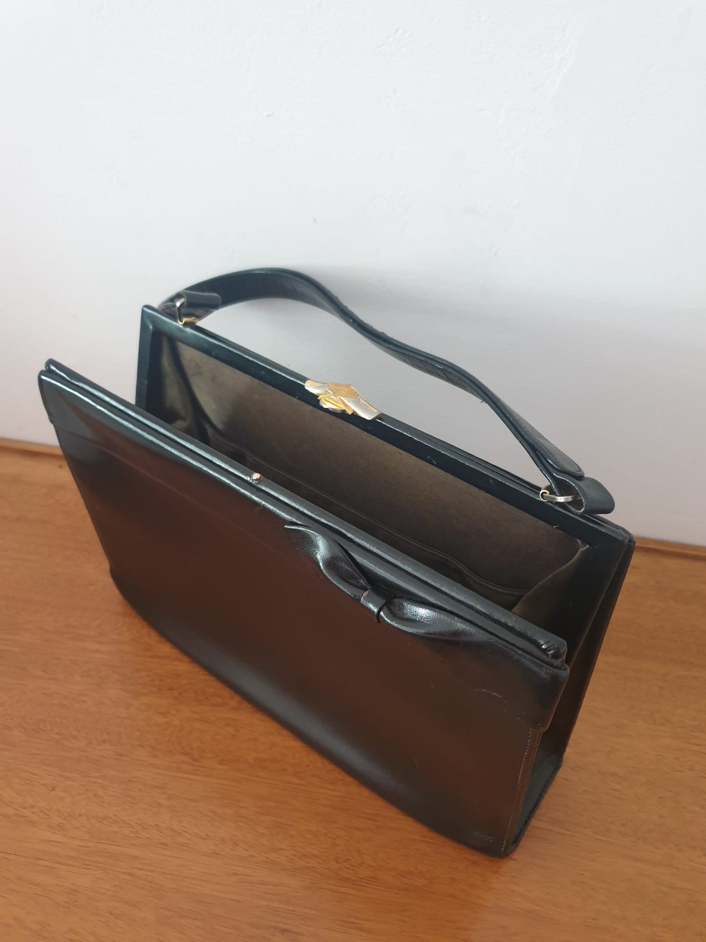 Vintage WaldyBag Bow Detail Black Kelly Handbag Wald & Co.