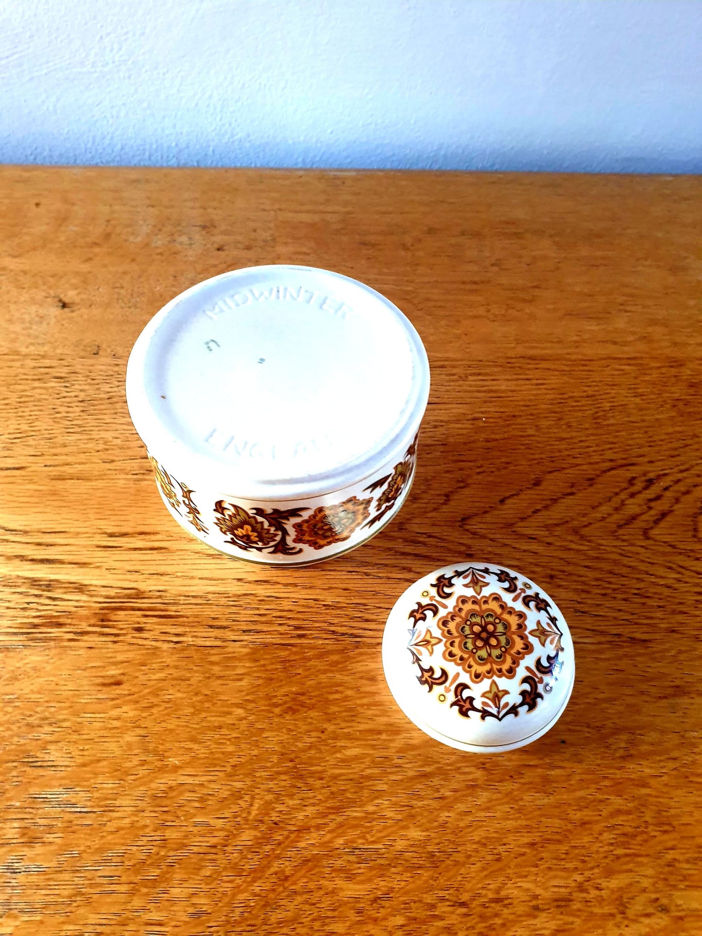 Vintage Midwinter Stonehenge Storage Jar for Home Décor