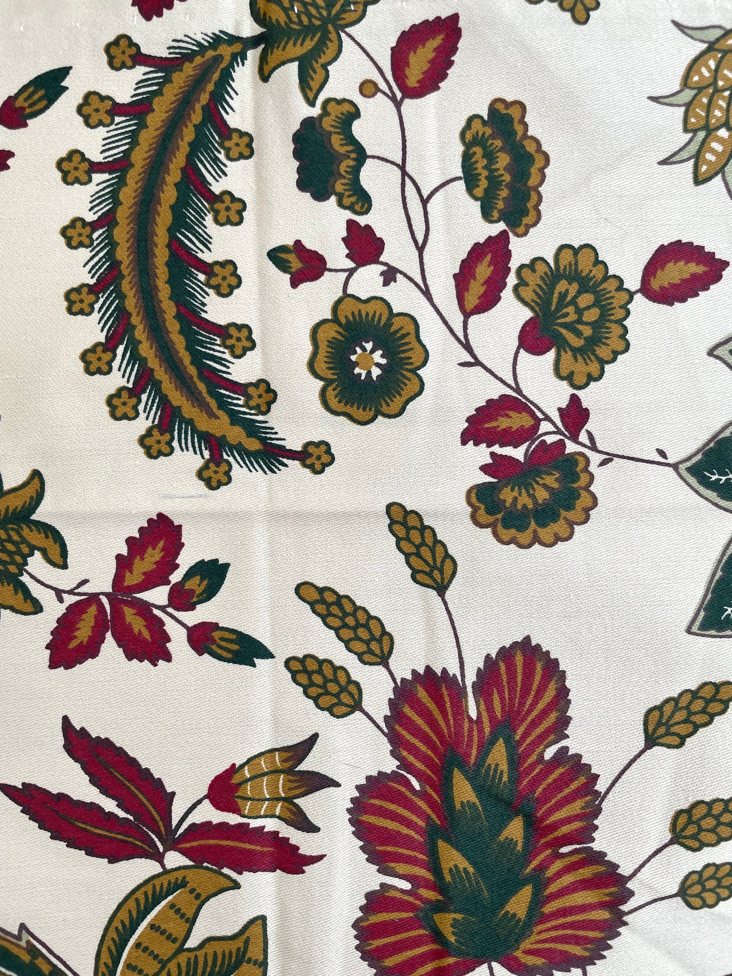 Vintage Laura Ashley Favorita Dark green Fabric Remnant. 1987. Floral Pattern. One Piece Haberdashery, Craft, Sewing, Scraps, Retro