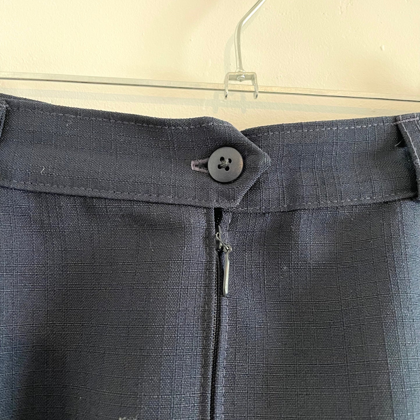 Vintage Navy Blue Classics Debenhams Midi Pencil Skirt Elegance