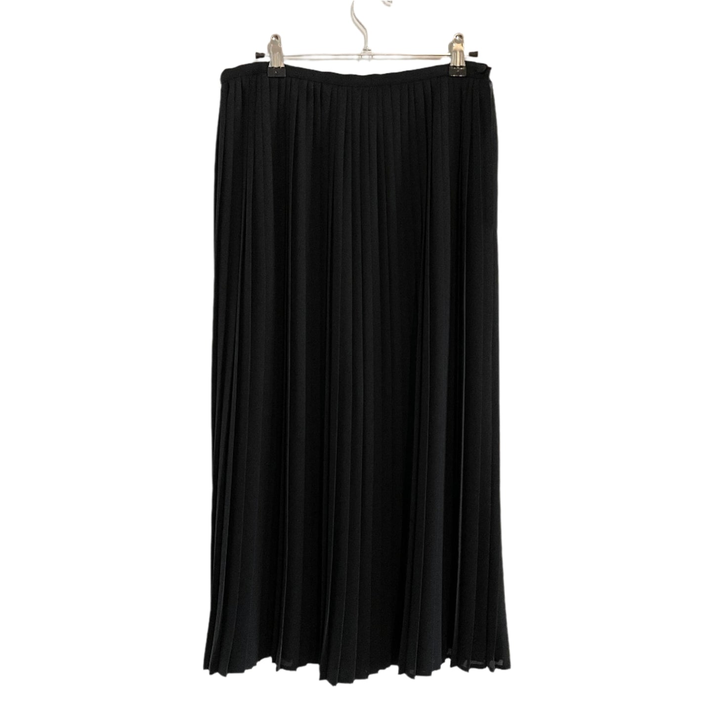 Vintage Jaeger London Black Wool Midi Pencil Skirt Made in Great Britain