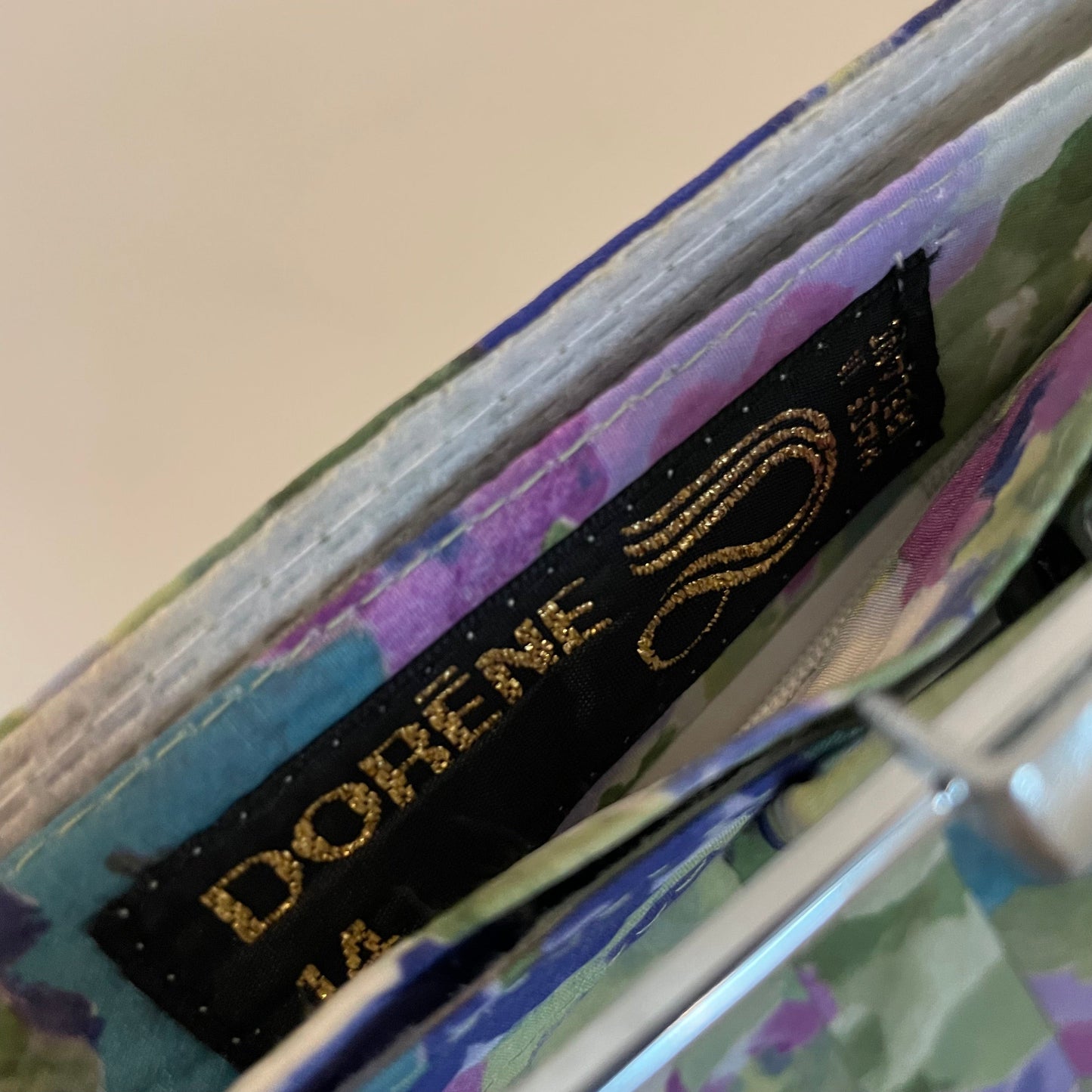 Vintage Dorene Floral Belted Pleated Midi Skirt Made in England