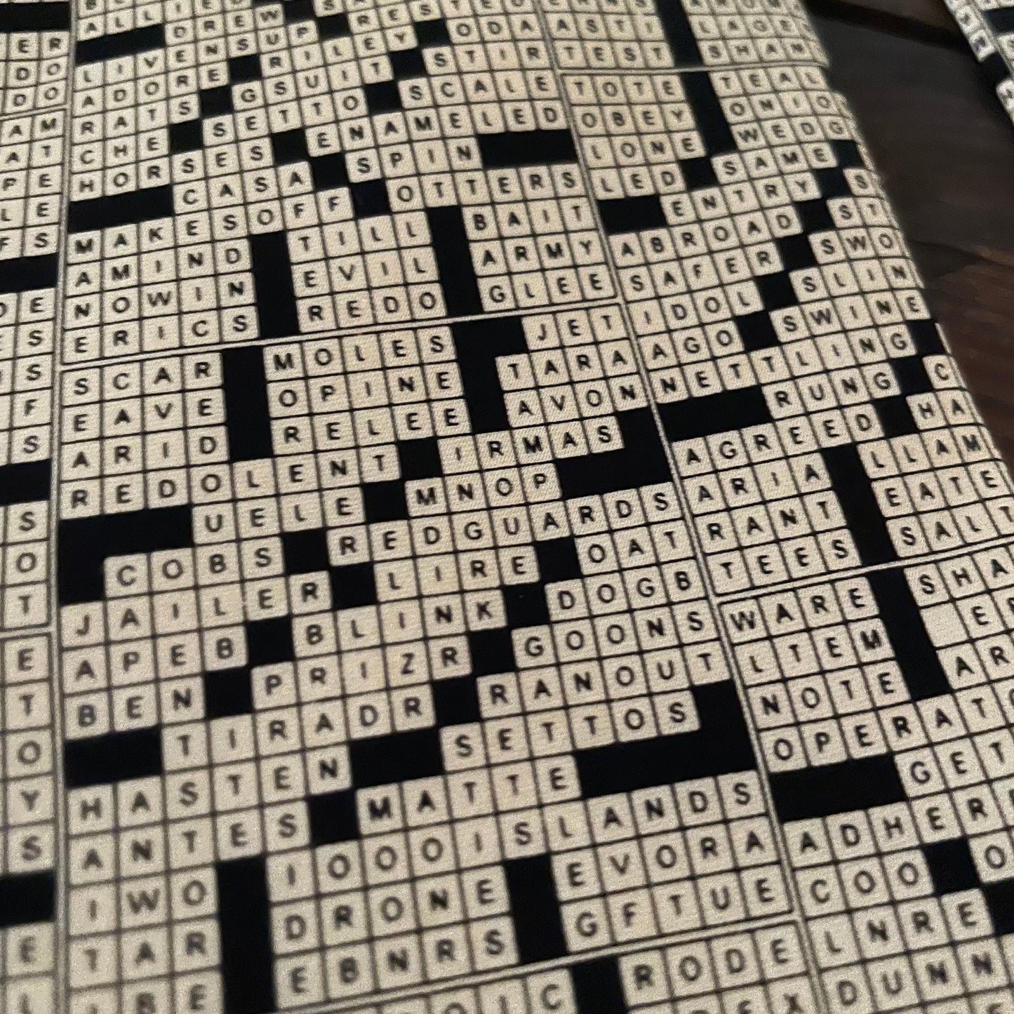 Vintage The Tie Studio London Silk Crossword Men's Neck Tie