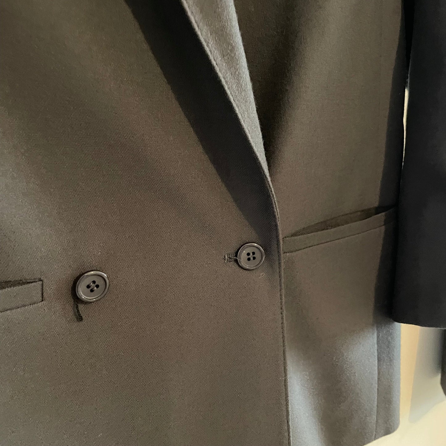 Vintage St Michael Mauve Wool Pleated Skirt Blazer Set